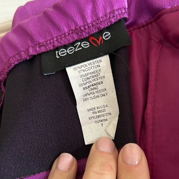 Black and Purple Teeze Me Dress - Picture 4 of 4